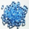 100 5x10mm Transparent Light Sapphire Drop Beads
